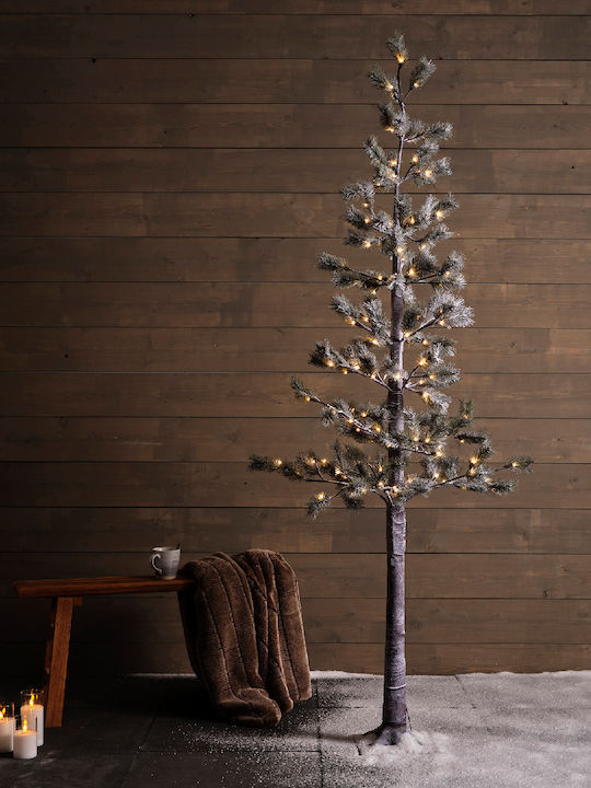 Χριστουγεννιάτικο Δέντρο Snowy Pine 240εκ. με Φωτισμό LED Λευκό