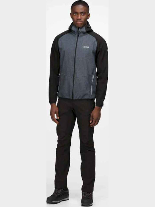 Winter Jacket Softshell Waterproof and Windproof Gray