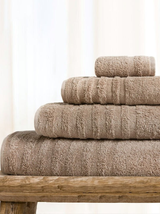 Fieldcrest Bath Towel Ultra Soft 90x180cm. Brown