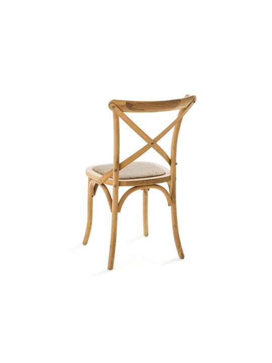Cafe Wooden Chair Brown 53x49x89cm 2pcs