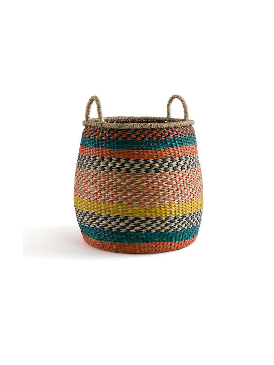 La Redoute Interieurs Coș decorativ Din paie cu mânere Multicolour 45x45x50buc