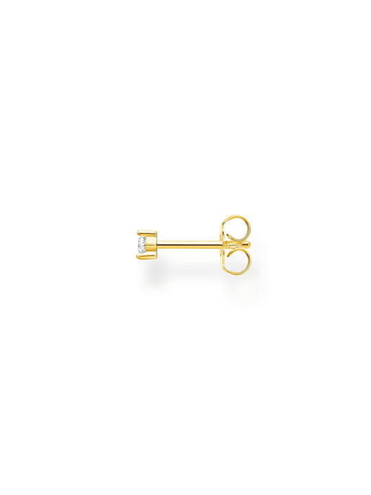 Thomas Sabo Single Earring made of Silver Gold Plated with Stones