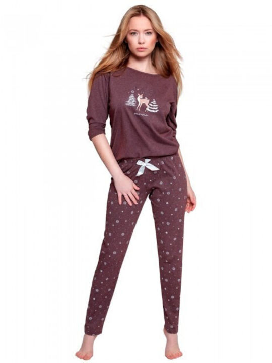 Sensis Winter Women's Pyjama Set Burgundy