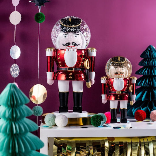 Donkey Χριστουγεννιάτικος Καρυοθραύστης Κόκκινος από Πολυρεζίνη Ύψους 25εκ.