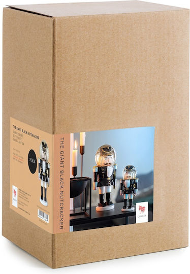 Donkey Polyresin Christmas Nutcracker 25cm Black