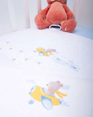 Prenatal Baby Crib Bedding Set 3pcs White