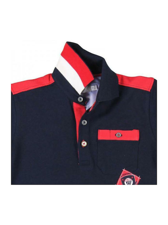 Boboli Kids Polo Short Sleeve Navy Blue