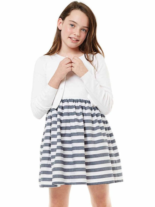 Losan Kids Dress Sleeveless White