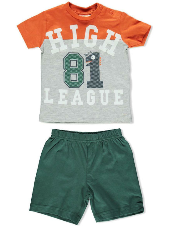 Kids' Set with Shorts Summer 2pcs Gray
