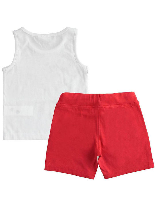 iDO Kids Set with Shorts Summer 2pcs White