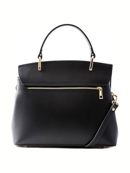 Athina Oikonomou Leather Women's Bag Handheld Black