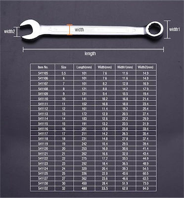 Harden German Polygon 14mm Κλειδί 1pcs