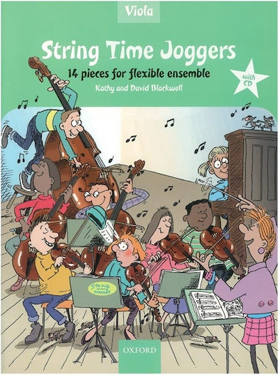 Oxford Kathy David Blackwell String Time Joggers Viola Book & Παιδική Μέθοδος Εκμάθησης για Βιολί + CD