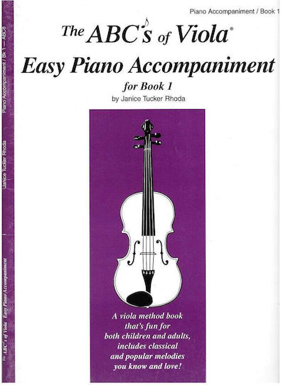 Carl Fischer Rhoda Abcs Viola Easy Piano Accompaniment Book 1 für Klavier