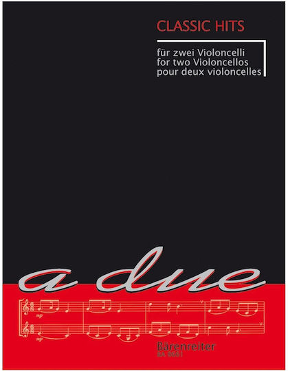 Barenreiter Classic Hits For Two Violoncellos Παρτιτούρα για Τσέλο