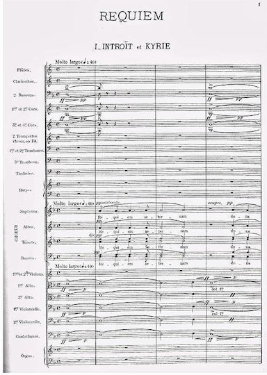 Dover Publications Fauré - Requiem [full Score] Παρτιτούρα για Ορχήστρα