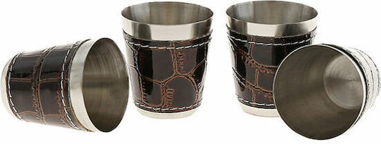 Hip Flask Set Flask Oțel Inoxidabil cu Pahare de Shot și Pâlnie Negru 240ml