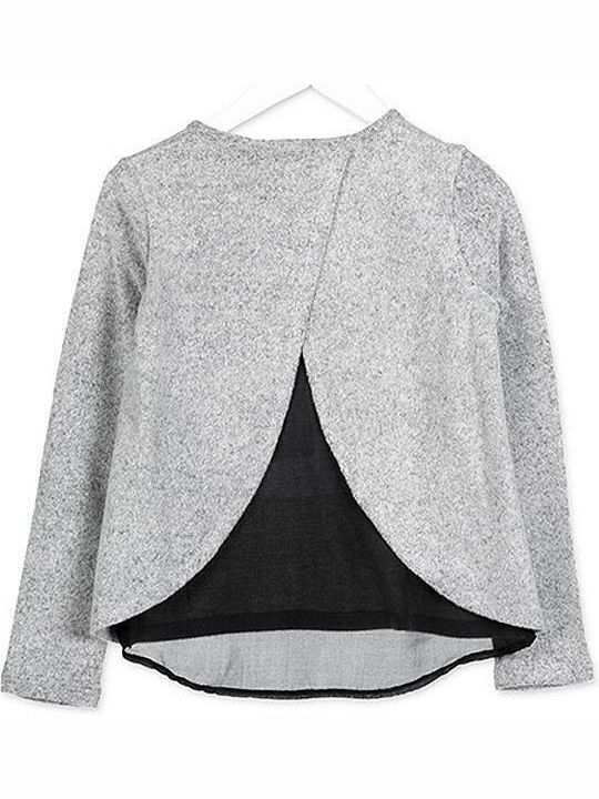 Losan Kids Blouse Long Sleeve Gray Long Sleeve Patches