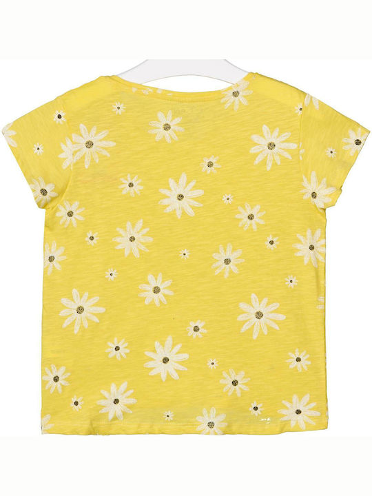 Losan Kids Blouse Short Sleeve Yellow Short Sleeve All Over Print