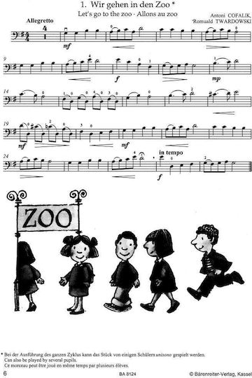 Barenreiter Zoo Παιδική Παρτιτούρα για Τσέλο