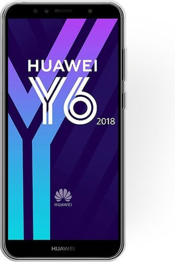 Forcell Back Cover Σιλικόνης Ασημί (Huawei Y6 2018)