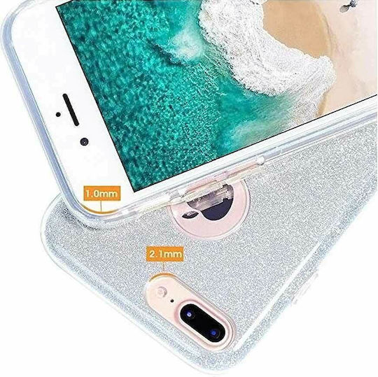 Forcell Back Cover Σιλικόνης Ασημί (Huawei Y6 2018)