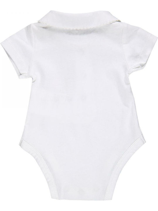 Brums Κορμάκι Body Jersey Mezza Manica Baby Bodysuit Set Short-Sleeved White