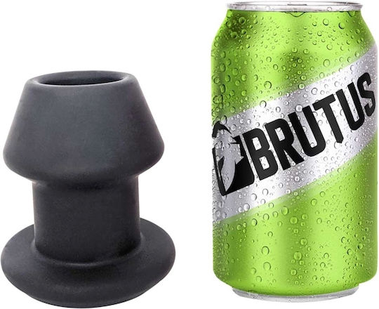 Brutus Gobbler Silikon Tunnel Anal Plug Mittel Schwarze