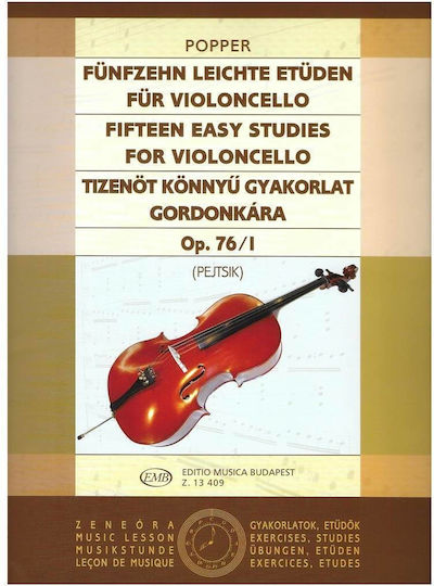 Editio Musica Budapest Easy Studies Sheet Music for Cello