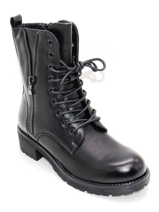 Alta Moda Women's Combat Boots Black