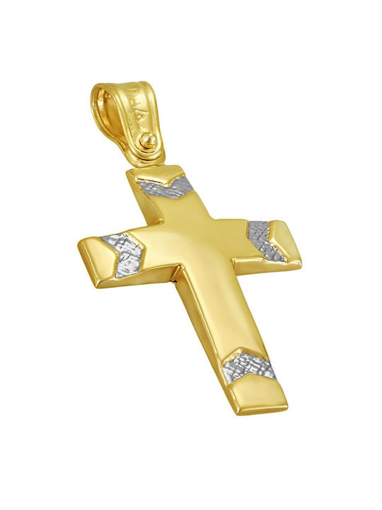 Filva Oro Gold Cross 14K Double Sided