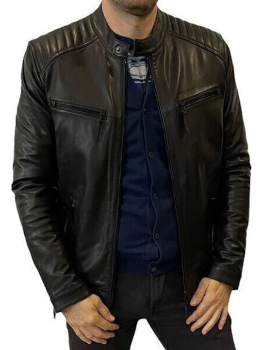 Leather Jacket Biker Black