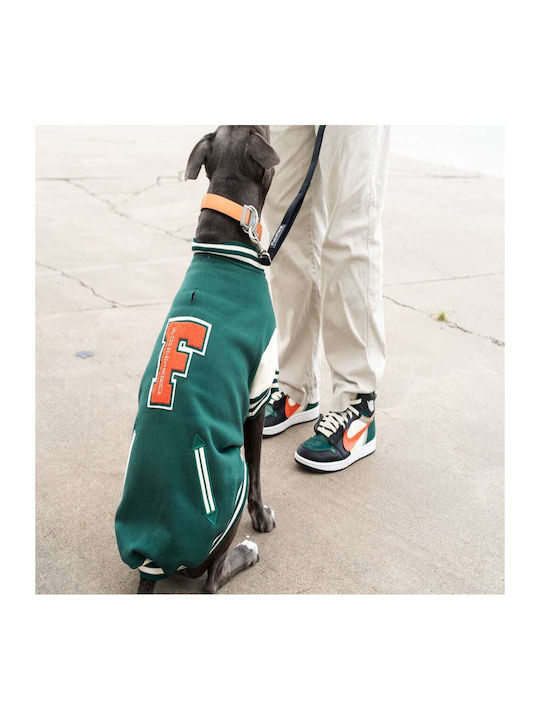 Fuzzyard Green Dog Coat Large with 70cm Back Length