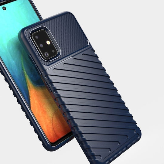 Hurtel Thunder Series Задна корица Пластмаса Син (Galaxy A71)