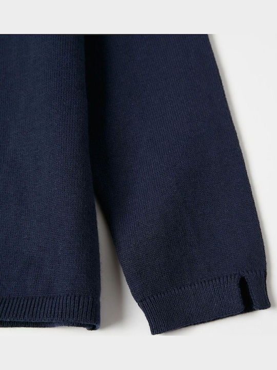 Kinderstrickjacke Baumwolle Blau