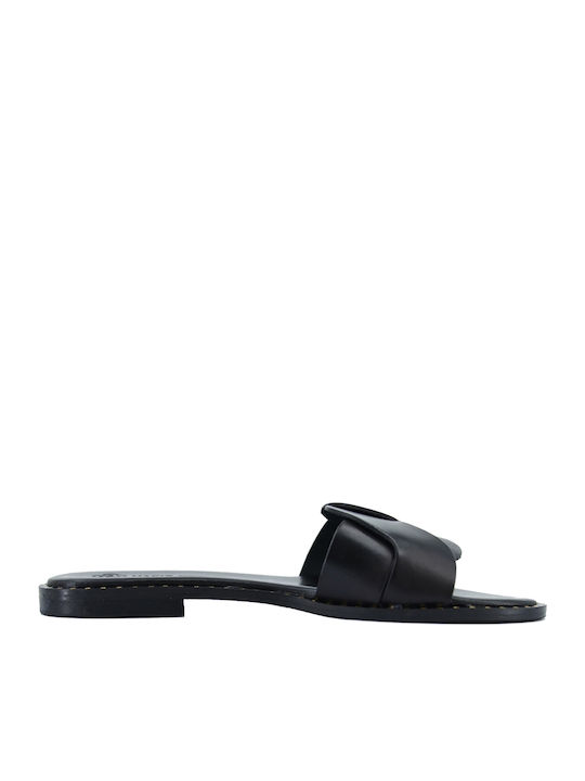 Sandale Casual Damă Din Piele Negre