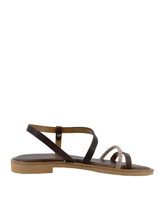 Sandale Casual Damă de Piele Maro