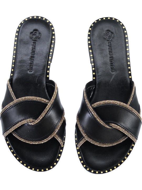 Sandale Casual Damă de Piele Negru