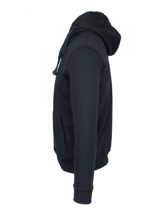Φούτερ με Κουκούλα Navy Μπλε