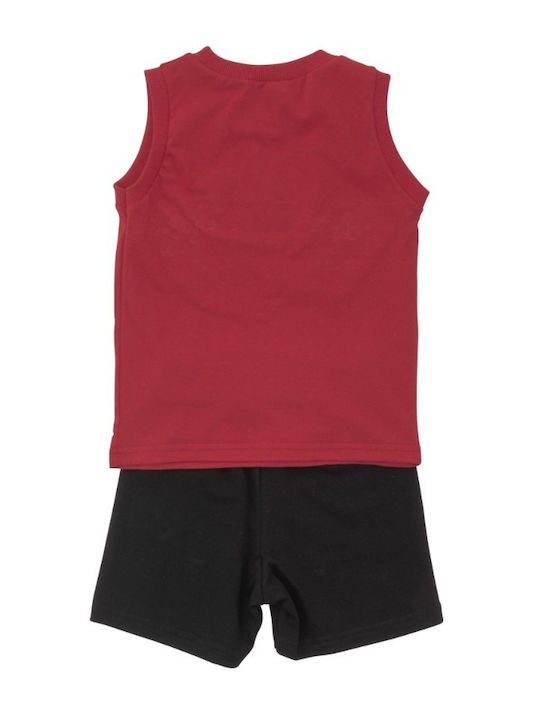 Frenzy Kids Set with Shorts Summer 2pcs Red