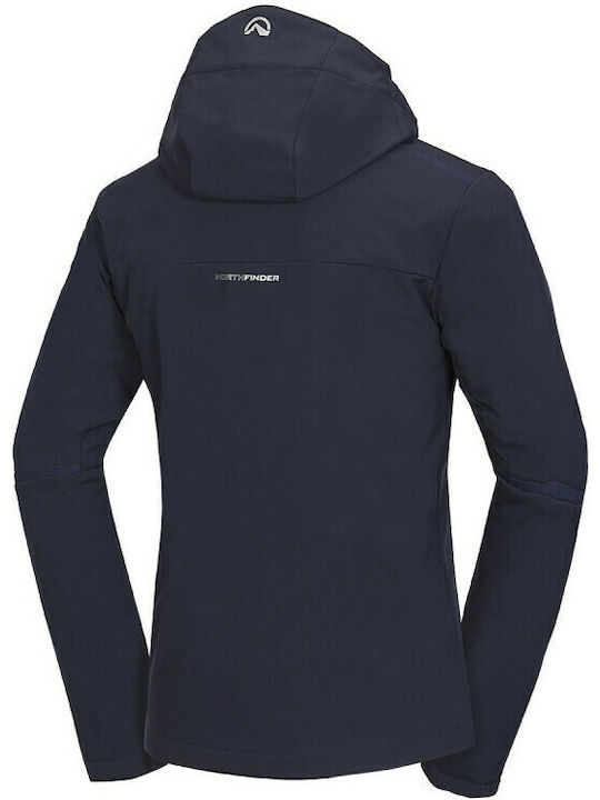 Northfinder Men's Winter Softshell Jacket Waterproof and Windproof Navy Blue