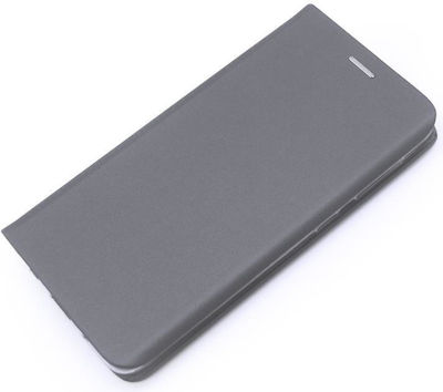 iNOS Curved S-Folio Synthetic Leather Book Gray (Galaxy S21+ 5G)