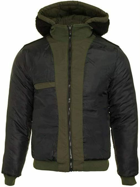 Dissident Herren Winter Jacke Lässig Khaki