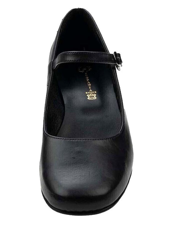 Black Heels with Strap