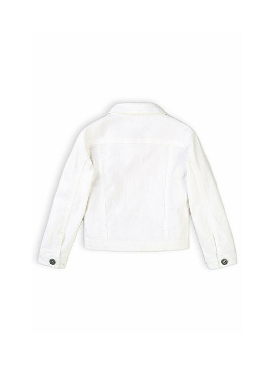 Minoti Girls Denim Jacket White