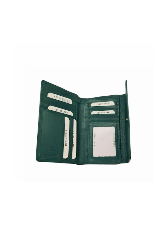 Armonto Large Leather Women's Wallet with RFID Green