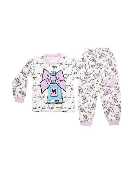 Supermini Kids Pajamas Winter Cotton Lilac