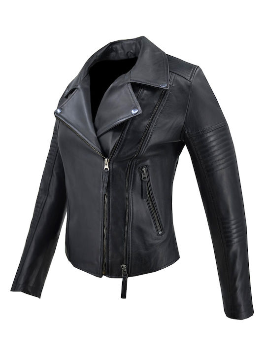 Δερμάτινα 100 Jachetă de femei Biker Jacket Black