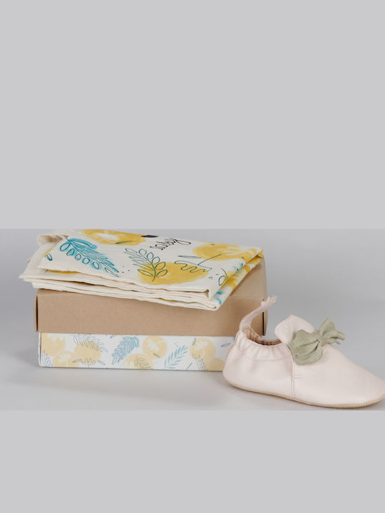 Easy Peasy Baby Hausschuhe Weiße Blublu Noeud