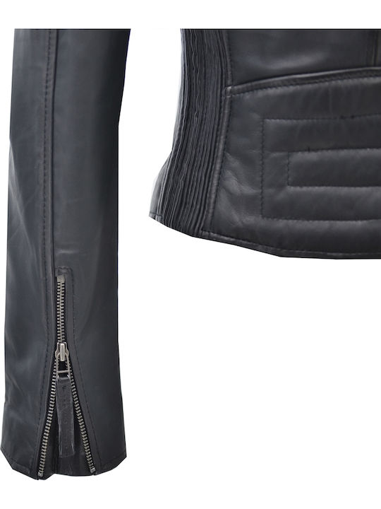 Damen Bikerjacke Schwarz